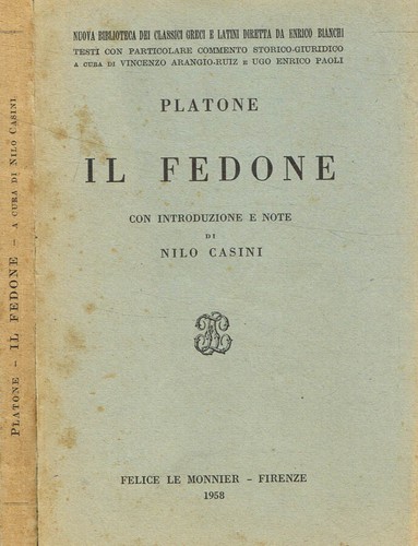 Fedone platone 1958 - il, .