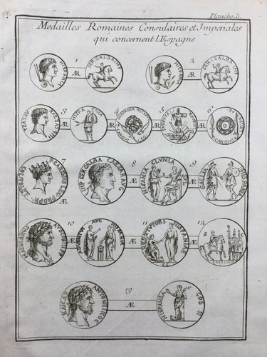 Monete romane spagna 1725 - monete,