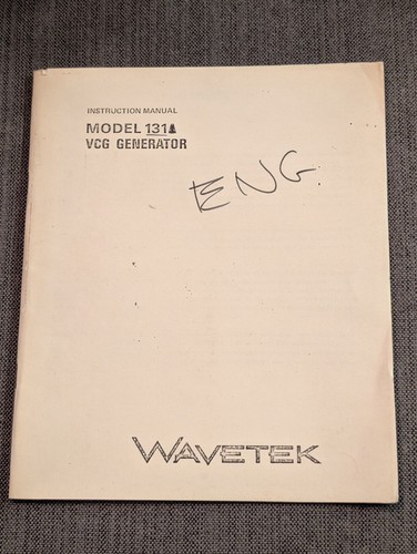 Wavetek modello 131 131a - modello, /