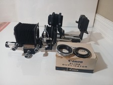 Canon Bellows FL Vivitar soffietto slide duplicatore con IU-64 e scatola - lotto vintage