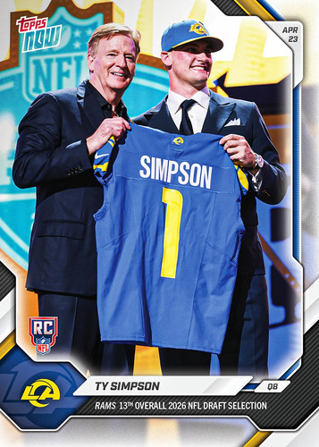 Topps now card - tsim, ty