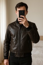 Giacca In Pelle Oversize