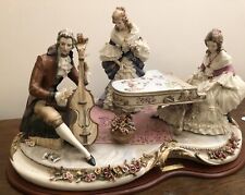 Statua in porcellana Capodimonte Figura Gruppo Armonia Bedin