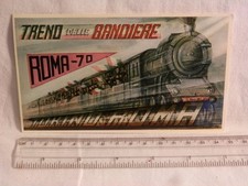 Cartolina Comitato Regionale Piemontese ROMA 70 TRENO DELLA BANDIERA Centenario