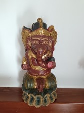 Statua scultura in legno del