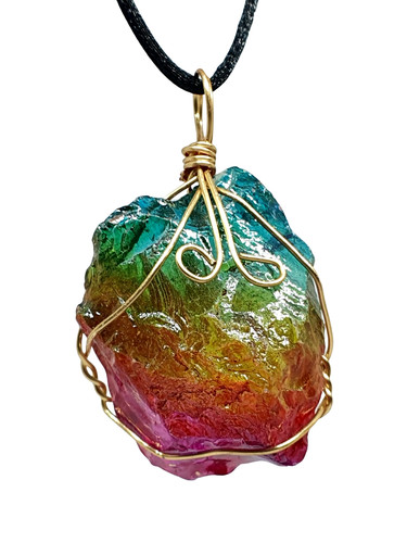 Collana con ciondolo quarzo - collana, al