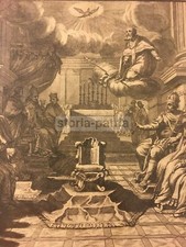 PAPATO_CHIESA_ANTICA RARA INCISIONE_CONCLAVE_1706_VAN WESTERHOUT_PISTOIA_DIC