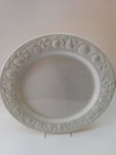 FRANCO GIORGI IL QUADRIFOGLIO PIATTO PORTATA DECORO IN RILIEVO CERAMICA 