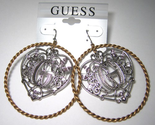 Guess orecchini strass - guess, cuore