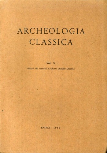 Archeologia classica 1958 - archeologia, classica.