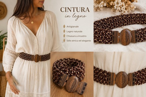 Cintura donna legno - cintura,