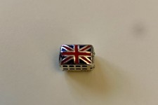 Charm Pandora in argento originale smaltato Union Jack London Bus