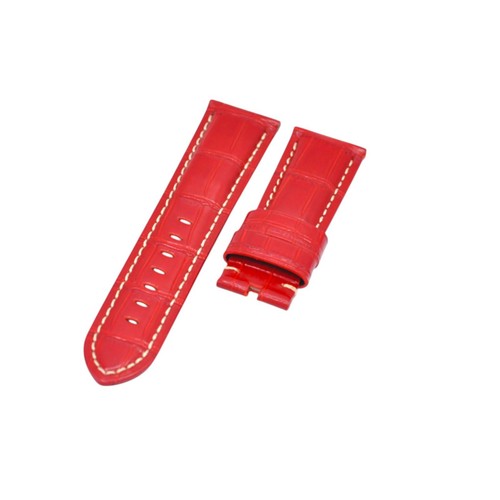 Cinturino orologio pelle rosso