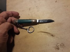 VECCHIO COLTELLINO PORTACHIAVI SENZA MARCA LUNGHEZZA DA APERTO 14 CM LAMA 6 CM