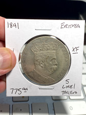 1891 Eritrea 5 Lire / Tallero