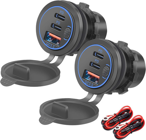 Presa usb 12v 75w - 75w,, qc3.0