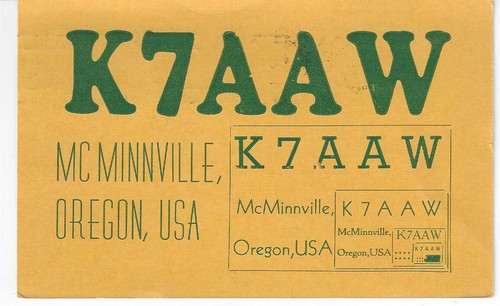 Scheda radio qsl 1958 - radio,