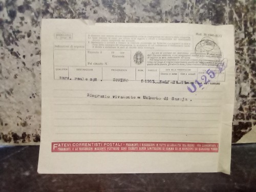 Telegramma 1941 umberto - umberto, di