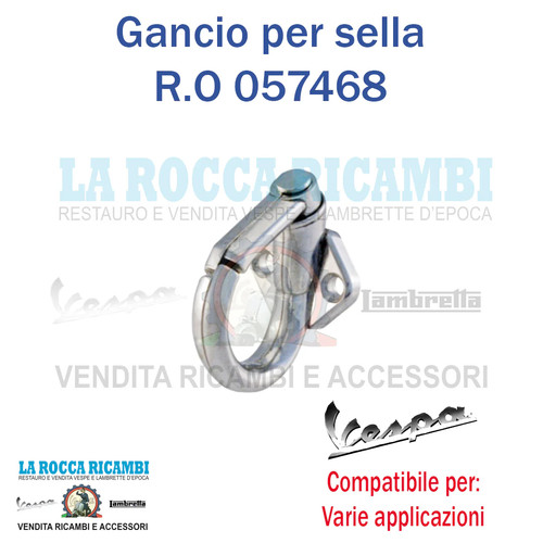 Gancio porta borse sella - gancio,