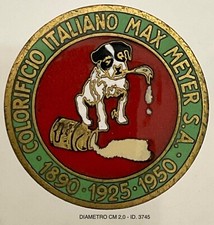 COLORIFICIO ITALIANO MAX MEYER S.A. 1895.1950 MILANO DISTINTIVO PUBBLICITARIO
