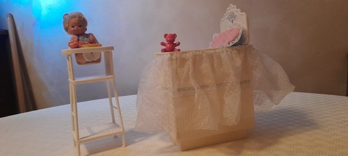 Set barbie seggiolone lettino - set,