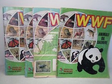 (3)-ALBUM FIGURINE-LOTTO 4 ALBUM WWF ANIMALI DA SALVARE-RECUPERO + DI 1300 FIG