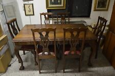 N02 MAGNIFICO SET 6 SEDIE INGLESI IN LEGNO PRIMI '900