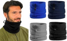 SCALDACOLLO IN PILE TERMICO UOMO DONNA ANTIVENTO MOTO CAPPELLO CON COULISSE