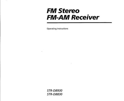 Sony str db830 - sony, str-db830