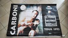 Luca carboni manifesto poster  tour ci vuole un fisico best 1992 98 cm X 140 cm