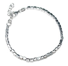 BRACCIALE PEPITE STILE DODO  IN ARGENTO MASSICCIO 925%, NUOVO DA NON PERDERE