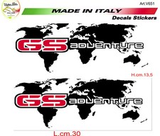 Kit 2 adesivi moto planisfero