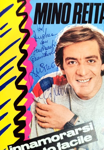 Mino reitano elisa autografo - mino,