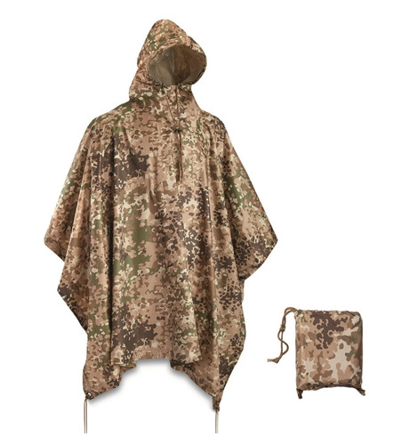 Poncho mil tec - poncho, arid/fleck