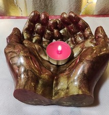  porta oggetti mani giunte in resina 