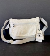 Borsa a tracolla Kipling bianca Syro nuova con etichetta alabastro divisa borsa da viaggio nuova