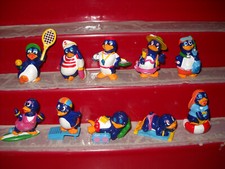 SORPRESINE KINDER FERRERO PINGUI BEACH SERIE COMPLETA SINGOLI CARTINA ENTRA SCEG