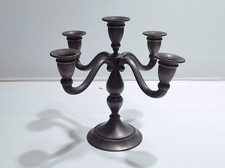 Candelabro vintage Royal Holland Pewter Daalderop 5 bracci in peltro anni 50 70