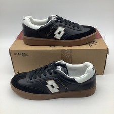 Lotto Leggenda Brasil Select 1992 Sneakers Uomo Taglia 10 Nero Bianco Gomma Nuove con etichette