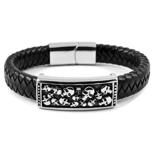 Bracciale uomo pelle - in,