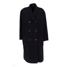Costume National Cappotto Donna Vintage Lana  Col.  Blu Taglia S 90s Coat