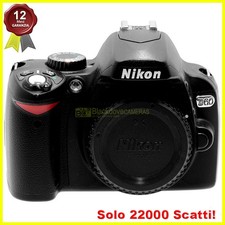 Nikon D60 body fotocamera reflex. D-60 Macchina fotografica digitale usata.