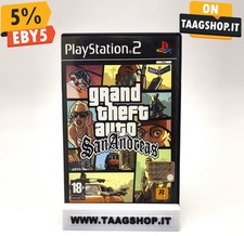 GRAND THEFT AUTO SAN ANDREAS PLAYSTATION 2 SONY PS2 GIOCO COMPLETO PAL ITA