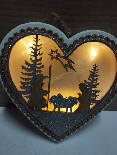 Presepe legno appendere - presepe, in