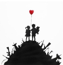 Banksy kids guns - kids, on