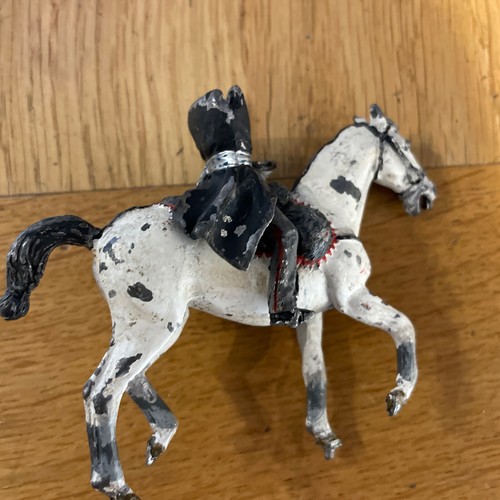 Metal horse with - , soldier
