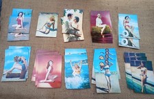 LOTTO 37 CARTOLINE A COLORI ANNI 60 CON COSTUMI DA BAGNO NON VIAGGIATE E DOPPIE