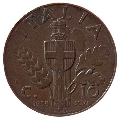 1938 italia centesimi xvi - 10,