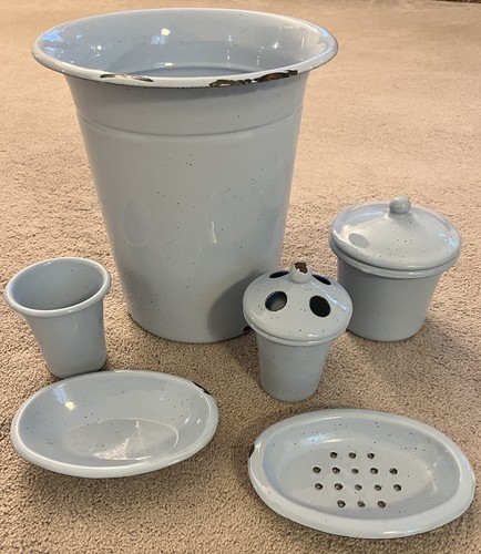 Set accessori bagno - , smaltati