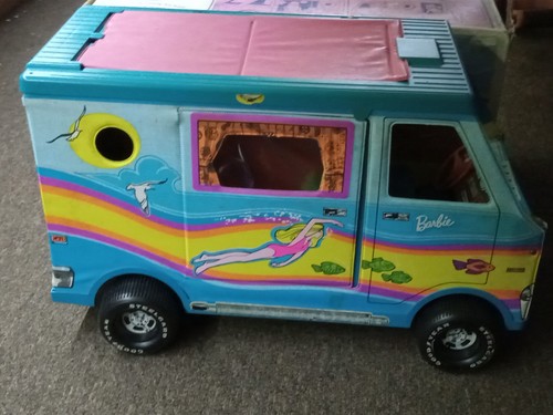 Vintage barbie beach bus - barbie, van